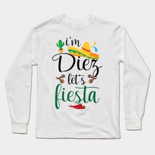 Cute Cinco De Mayo Lover Fiesta Years Old Designs Long Sleeve T-Shirt